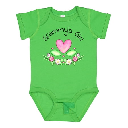 

Inktastic Grammy s Girl- Heart Flowers Gift Baby Girl Bodysuit