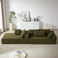 thumbnail image 6 of LUCKHAO Modular 108" L Shaped Sectional Chenille Living Room Sofa Set With Square Arms and 6 Pillows,Free Combination Sofa  Requires No Assembluy (Left / Right  Chaise), 6 of 20