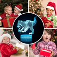 thumbnail image 5 of Lámpara de ilusión 3d de dinosaurio para niño, lámpara de dinosaurio, 16 colores con Control remoto, luz nocturna táctil inteligente, el mejor regalo Feliz Sencillez, 5 of 5