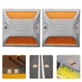 thumbnail image 2 of ColoMX Reflector frontal cuadrado para coche, señal de seguridad para remolque, puerta de garaje, camión, 2 uds., 2 of 7