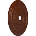 thumbnail image 3 of Ekena Millwork 25 3/8"OD x 3 3/8"ID x 1 3/8"P Cole Ceiling Medallion (Fits Canopies up to 9 1/8"), Hand-Painted Burnished Mahogany Crackle, 3 of 7