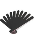 thumbnail image 3 of Limas de uñas profesionales de doble cara, grano 100/180, 10 unidades. Limas de uñas negras para manicura y pedicura., 3 of 8