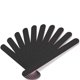 thumbnail image 3 of Limas de uñas profesionales de doble cara, grano 100/180, 10 unidades. Limas de uñas negras para manicura y pedicura., 3 of 8