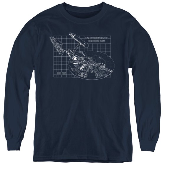 Star Trek - Enterprise Prints - Youth Long Sleeve Shirt - Small