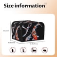 thumbnail image 5 of Gaeub Tricolor Koi Fish Trio Print 4 Slice Toaster Cover,Bread Machine Cover,Dustproof Fingerprint Protectors and Greasy Protection Anti-sputtering, 5 of 7