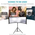 thumbnail image 2 of Neewer Clamshell Light Reflector Diffuser with Carrying Bag, 66&acirc;&Atilde;24&acirc;/155x61cm Photography Curved Lighting R, 2 of 8