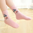 thumbnail image 4 of Fesfesfes 5 Pairs Kids Socks Cute Print Children Middle Tube Socks Girls and Boys Comfy Warm Socks, 4 of 9