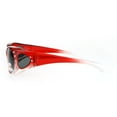thumbnail image 3 of Polarized Womens 2 Tone 60mm Rhinestone Studded Oval Fit Over Sunglasses Red, 3 of 3
