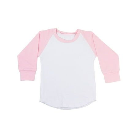 pink baseball shirt raglan unisex tone sleeve light