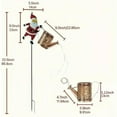 thumbnail image 3 of 2025 Solar Watering Can Lights Outdoor,Christmas Santa IP65 Waterproof Metal Garden Decor with LED Light - Hanging Solar Kettle Light Patio Lawn Pathway Decoration (Colorful), 3 of 5