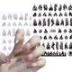 thumbnail image 2 of Pegatinas holográficas 3D para uñas, calcomanías doradas y negras para manicura, bricolaje, decoración artística de uñas, accesorios Gao Jinjia LED, 2 of 2