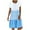 ZA-Light Blue, variant on Aboser Summer Dresses for Women Petite Short Sleeve T-shirt Dress Casual V Neck Midi Dresses Trendy Stirped Beach Vacation Sundress