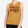 thumbnail image 2 of Halloween Vibes Women's Muscle Tank Medium Antique Gold, 2 of 5