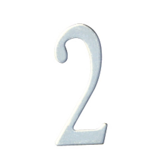 Outdoor Decorative 3 inch Stainless Steel Self Adhesive Address Number - Number: 2