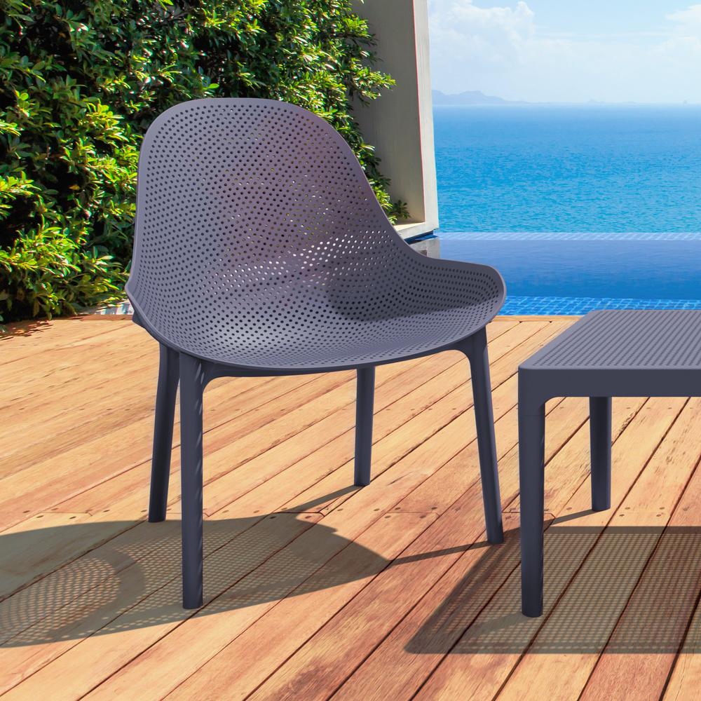 Belen Kox Lounge Chair Dark Gray - Set Of 2 - image 4 of 10