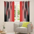 thumbnail image 6 of Red and Black Curtains for Bedroom Living Room for Kids Ombre Red 30%-50% Blackout Curtains (2 Panels, 42 x 54 Inch) Messy Rust Darkening Drapes Decor Abstract Art Window Treatments, 6 of 8
