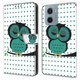 thumbnail image 1 of For Motorola Moto E15 4G Case Magnetic Clasp 3D Pattern Leather Wallet Phone Cover - Silver Flower, 1 of 5