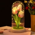 thumbnail image 6 of FHBVT Tulips Night Light Handmade Flower Lamp Bedroom Table Ambiance Light Romantic DIY Decor,Adjustable LED Lights Creates Cozy Atmosphere,Ideal Gift for Couple Girls Bedroom Living Room Decoration, 6 of 7