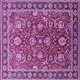 thumbnail image 1 of Ahgly Company Indoor Square Oriental Purple Traditional Area Rugs, 5' Square, 1 of 4