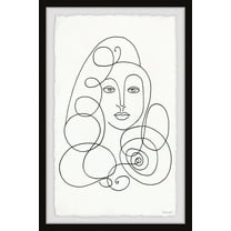 Marmont Hill Wavy and Curly Framed Wall Art