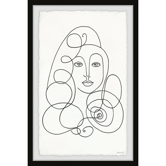Marmont Hill Wavy and Curly Framed Wall Art
