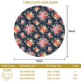 thumbnail image 3 of Pioneer Flower Floral Print Pattern Round Tablecloth 70"x70", Wrinkle Resistant Wipeable Table Cover for Kitchen Dining Room Picnic Patio and Party, 3 of 6