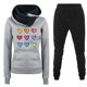 thumbnail image 1 of Puntoco Conjunto de dos piezas de suéter y pantalones estampados de manga larga con capucha y cuello redondo para mujer Puntoco Puntoco-5378, 1 of 2