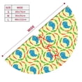 thumbnail image 3 of Yiaed Blue Rabbit Print Christmas Tree Skirt , Tree SkirtsTree Mat for Christmas Winter Holiday Indoor Decorations-48", 3 of 7