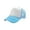 Sky Blue-White, variant on 1 Piece Summer Mesh Baseball Cap Breathable Full Hat Casual Trucker Hats Adjustable Quick Dry Cool Running Hat for Men Women