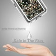 thumbnail image 4 of YUNOVA Glitter Case for iPhone 16/15/14 Series, Heavy Duty Shockproof Liquid Quicksand Cover with Camera Protection, Sparkle Bling Soft TPU Protective Case for Women & Girls, Anti-Scratch Bumper, 4 of 7