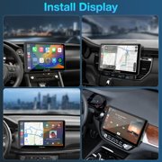 Carpuride 10.1 Double Din CarPlay Android Auto Stereo Detachable Screen