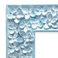 thumbnail image 4 of Isaac Jacobs 5x7 Blue Flower Textured Hand-Crafted Resin Picture Frame w/Easel & Hook for Tabletop & Wall Display, Decorative Floral Design Home Décor, Photo Gallery, Art (5x7, Blue), 4 of 4