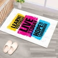 thumbnail image 5 of Learn From Yesterday Rug, Lıve For Today Hope For Tomorrow Rug, Quote Rug, Large Rug, Colorful Rug, Personalized Rug, Anti-Slip Carpet, 2.3'x3.3' - 70x110 cm, 5 of 8