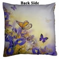 thumbnail image 2 of PKQWTM Bouquet Of Blue Irises White Flowers And Butterfly Reversible Mermaid Cushion Cover Home Decor Sequin Pillow Case Size 20x20 inches, 2 of 2