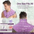 thumbnail image 3 of PEACNNG Ice Pack For Neck And Shoulders  Gel Neck Shoulder Ice Pack Wrap For Injuries Reusable  Cold Hot Compress Therapy For Rotator Cuff Injury  Bruises  Upper Back Cold Packs  Purple, 3 of 6