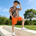 thumbnail image 5 of Dailycode Small Short Sleeve Button Down Shirts Wavy Line Casual Shirt 3-10 Years, 5 of 9