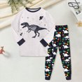 thumbnail image 2 of TOWED22 Toddler Boy Clothes 2 Piece Long Sleeve Graphic Sweatshirt and Joggers Pants Set Fall Winter Casual Outfits Clothing(Light Gray,4-5 Y), 2 of 5