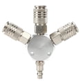 thumbnail image 4 of Divisor de de 3 vías del conector de de aire, colocaciones femeninas del compresor de junta Gloria Colector de manguera de aire de 3 vías, 4 of 6