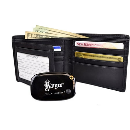 Royce Leather GPS Tracking and RFID Blocking Men's Bifold Freedom Wallet in Genuine Leather