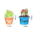 thumbnail image 6 of Mini  Crafts Micro Landscape  Dollhouse Ornaments Home Decor Resin Plants  Flower Miniature Succulent Potted Figurines Cactus Bonsai 1 (1.8X3.4CM), 6 of 8