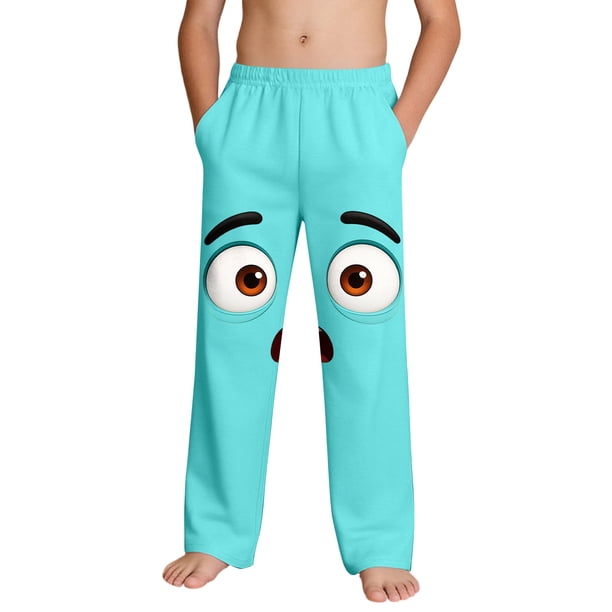 Niños Pantalones Niñas con Bolsillos para el Uso Casual de la Playa, Pantalones de Moda Impresos para Niñas Pequeñas