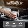thumbnail image 5 of Modern 18oz Double Drinking Coffee Mug – Vacuum Insulated Stainless Steel Travel Cup with Leakproof Lid, 316 Steel Thermos Tumbler for Hot & Cold Beverages, 5 of 7