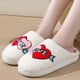 thumbnail image 4 of Zapatillas Mujer Fluffy Preppy Antideslizantes Love Cómodas para el Invierno (38-39 Love), 4 of 8