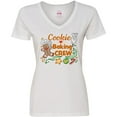 thumbnail image 3 of Inktastic Cute Cookie Baking Crew Women's V-Neck T-Shirt, 3 of 5