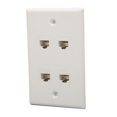 thumbnail image 4 of Ethernet Wall Plate, ABS Material Saving  Cat6 Interface Cat6 Wall Plate  Fixation  For Office, 4 of 8