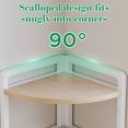 thumbnail image 4 of EGNMCR Bookshelf Desktop Storage Rack Office Desk Corner Storage Rack Simples Corner Triangular Shelf Desk Small Bookshelf Desktop storage rack, 4 of 6