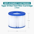 thumbnail image 4 of Bestway Spa Filter Pump Replacement Cartridge Type VI SaluSpa Hot Tub (2 Pack), 4 of 7