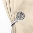 thumbnail image 2 of Domovina Ginny Holdback Pair-Color:Satin Nickel, 2 of 2