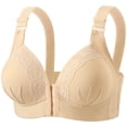 thumbnail image 3 of Everyday Front-Closure Bra for Daily Comfort Full Coverage Wireless Support Soft Lightweight non Padded Underwire Everyday Wear Plus Size, 3 of 3