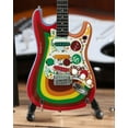 thumbnail image 2 of George Harrison Fab Four Fender Stratocaster Rocky Design 10 Inch Miniature Guitar, 2 of 15
